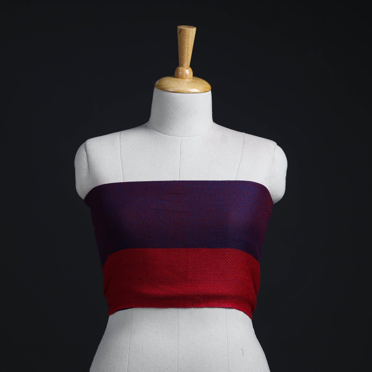 Purple - woollen plain blouse piece 15 - handcrafted