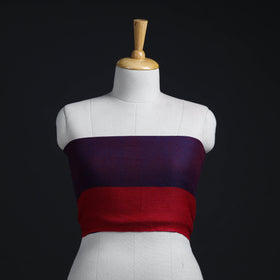 Purple - woollen plain blouse piece 15 - handcrafted