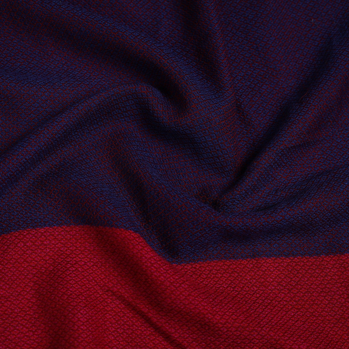 Purple - woollen plain blouse piece 15 - handcrafted