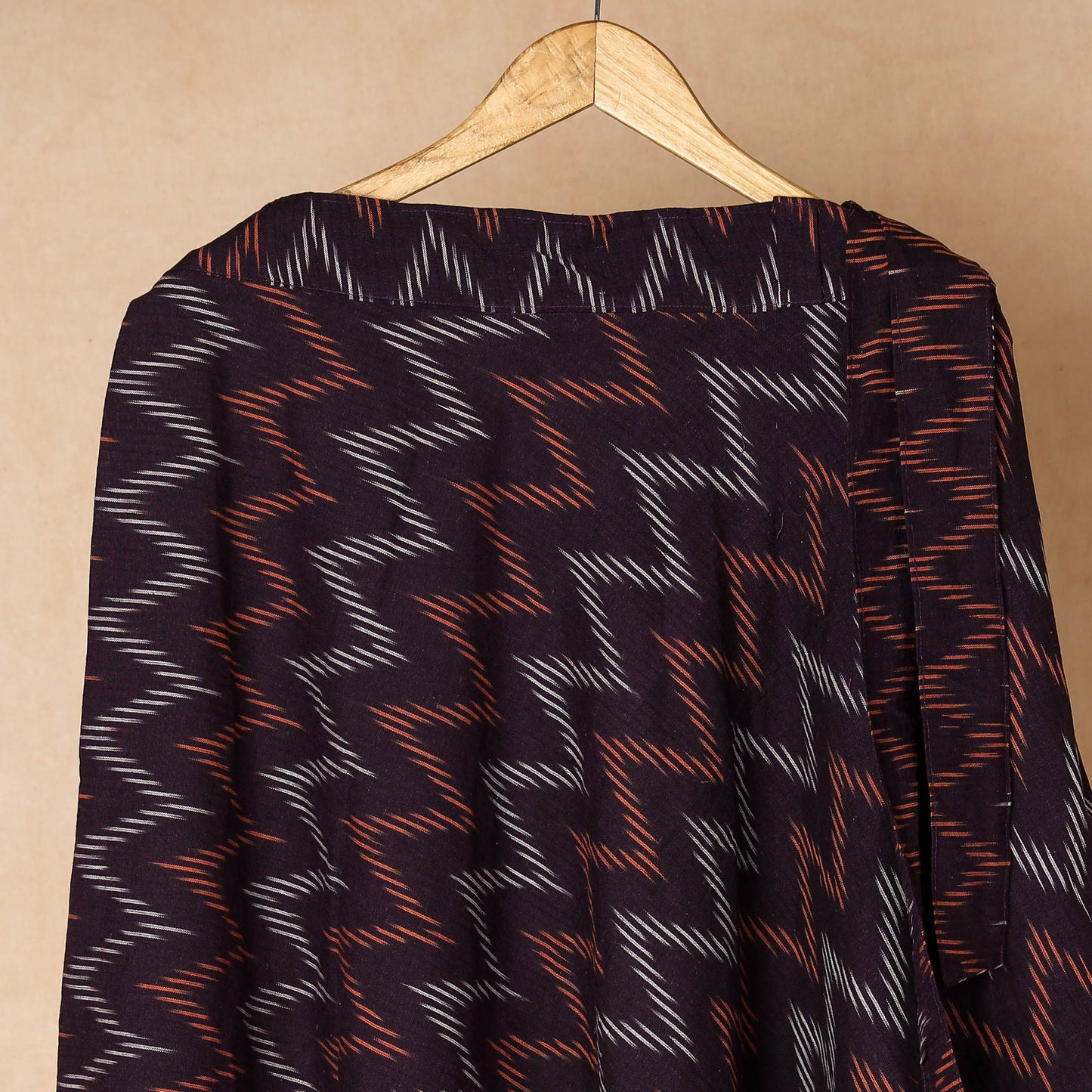 Purple Wrap Around Cotton Pochampally Ikat Skirt