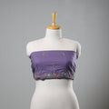 Purple - zardozi hand embroidery cotton plain blouse piece
