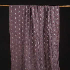 Zari buti silk tie-dye bandhani fabric 15 - handcrafted