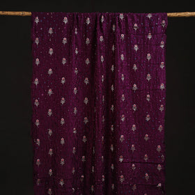 Zari buti silk tie-dye bandhani fabric 32 - handcrafted