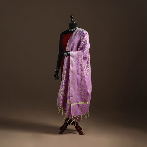 Zari work banarasi silk dupatta 24 - handcrafted