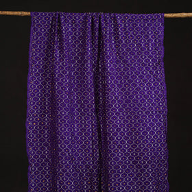 Zari work silk tie-dye bandhani fabric 41 - handcrafted