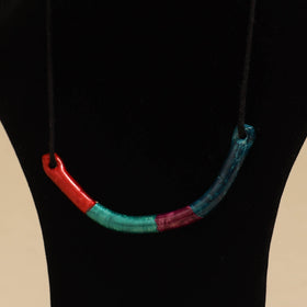 Quirklets handpainted clay pendant necklace 02 - handcrafted