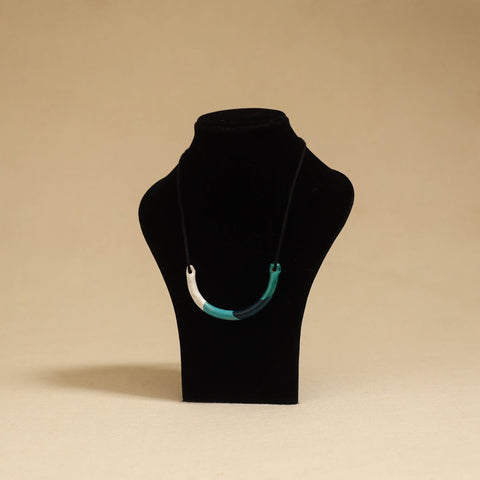 Quirklets handpainted clay pendant necklace 09 - handcrafted