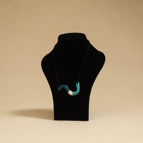 Quirklets handpainted clay pendant necklace 10 - handcrafted