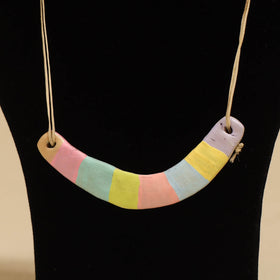 Quirklets handpainted clay pendant necklace 11 - handcrafted