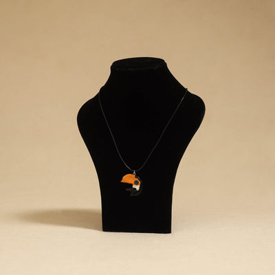 Quirklets handpainted clay pendant necklace 23 - handcrafted