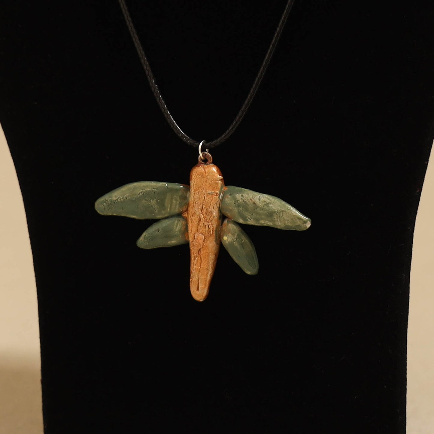 Quirklets handpainted clay pendant necklace 29 - handcrafted