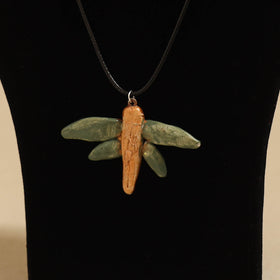 Quirklets handpainted clay pendant necklace 29 - handcrafted