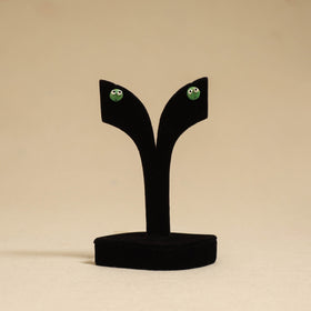 Quirklets handpainted clay stud earrings 40 - handcrafted