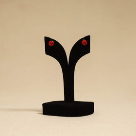 Quirklets handpainted clay stud earrings 41 - handcrafted