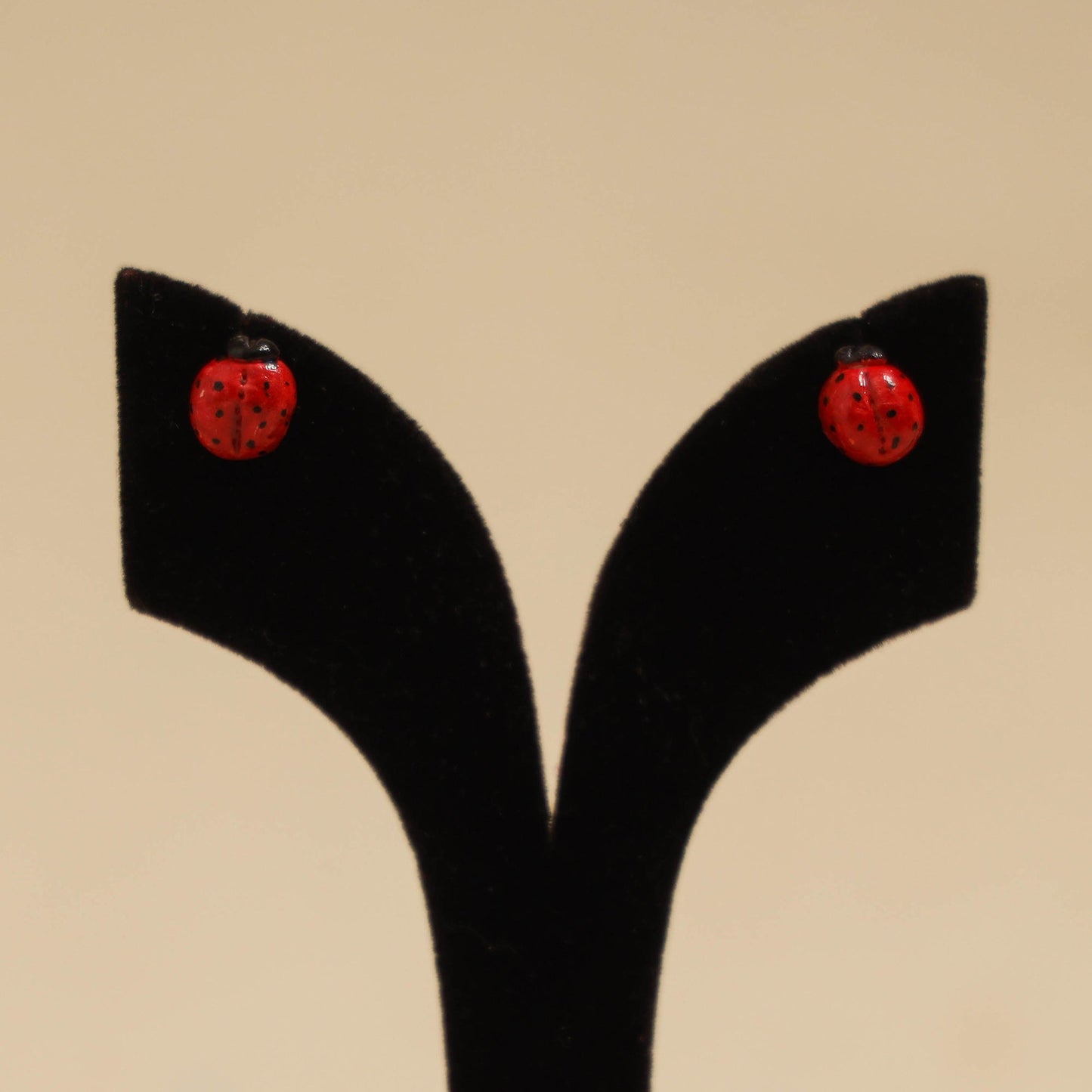 Quirklets handpainted clay stud earrings 41 - handcrafted