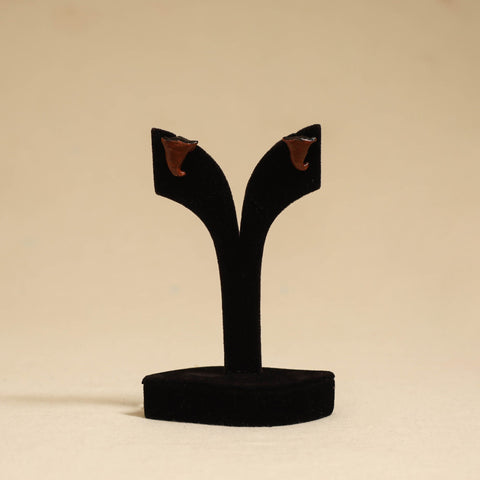 Quirklets handpainted clay stud earrings 49 - handcrafted