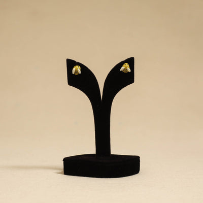 Quirklets handpainted clay stud earrings 52 - handcrafted