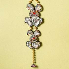  Bishnupur Handpainted Terracotta Wall Hanging 