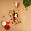  Radha Morpankh - Hand Embroidered & Felt Work Rakhi & Lumba Set 