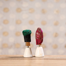  Rajasthani Bobble Head Handmade Puppet / Kathputli 