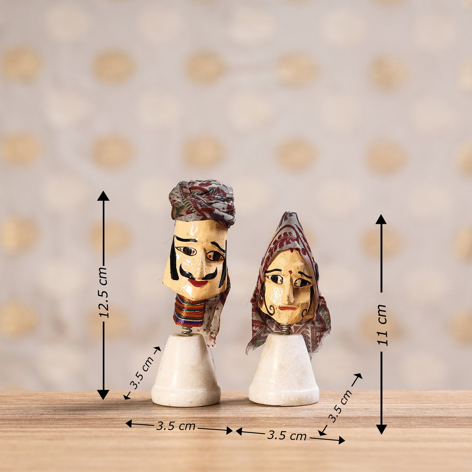 Buy Rajasthani Bobble Head Handmade Puppet / Kathputli l iTokri.com