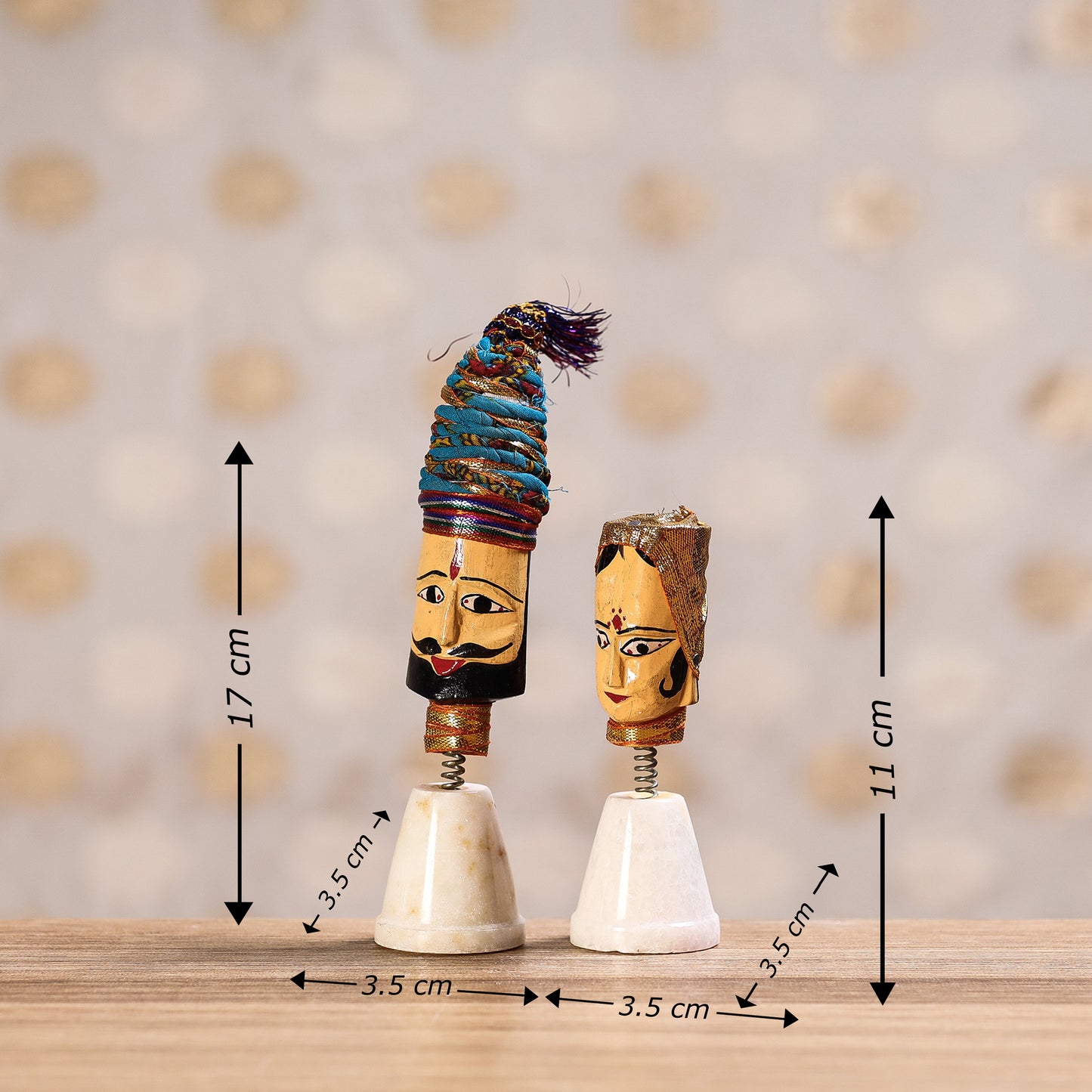 Buy Rajasthani Bobble Head Handmade Puppet / Kathputli l iTokri.com