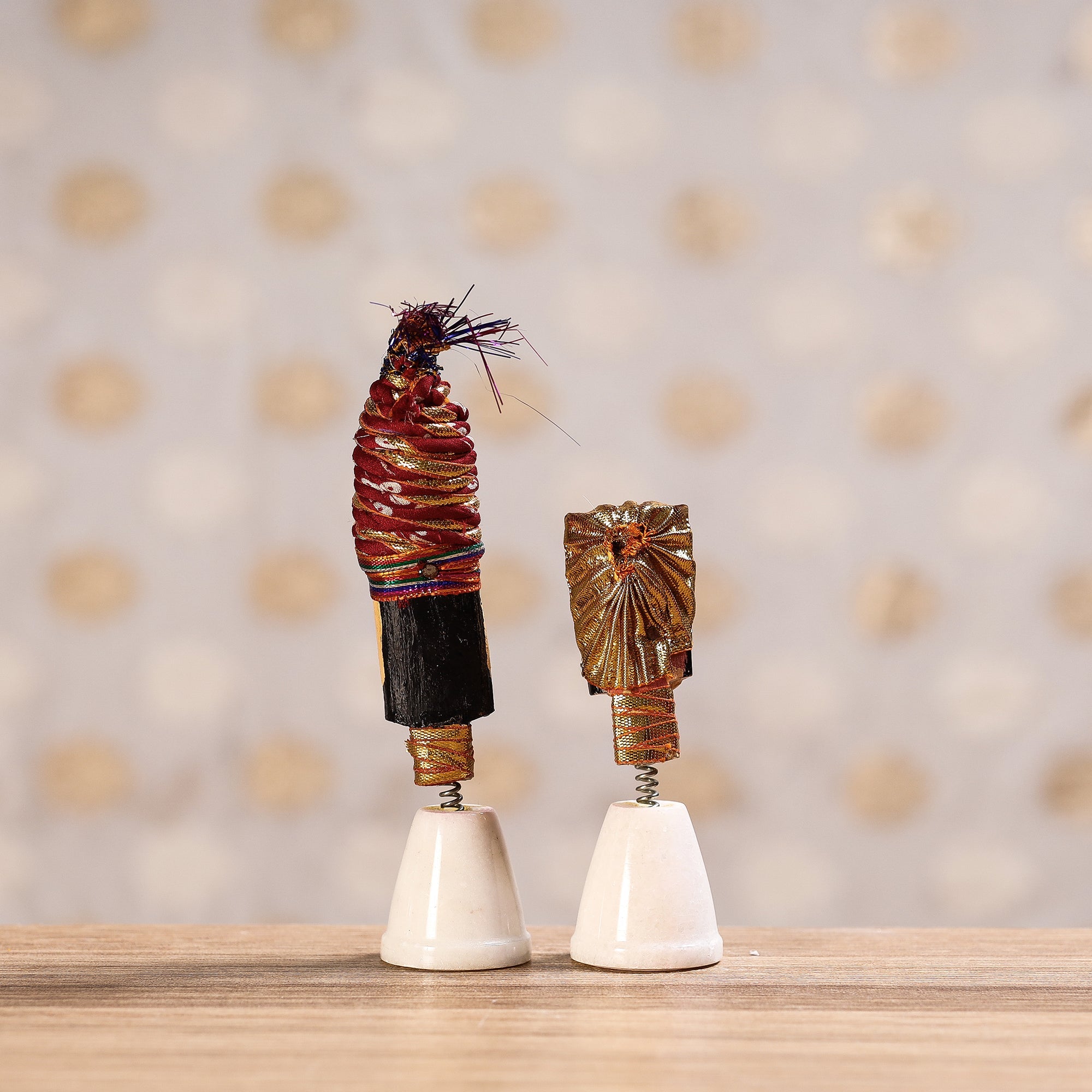  Rajasthani Bobble Head Handmade Puppet / Kathputli 