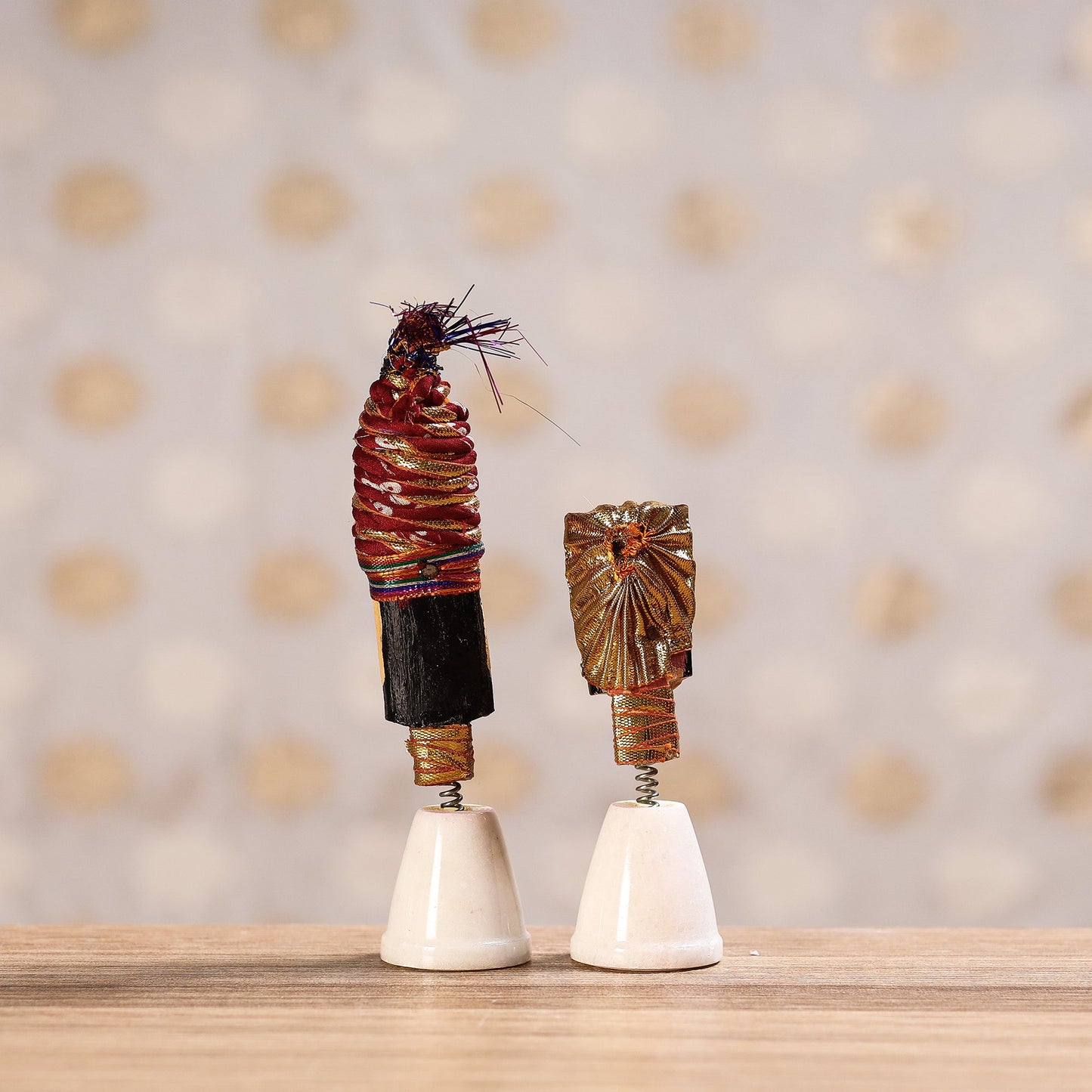  Rajasthani Bobble Head Handmade Puppet / Kathputli 