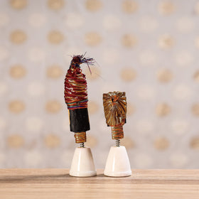  Rajasthani Bobble Head Handmade Puppet / Kathputli 