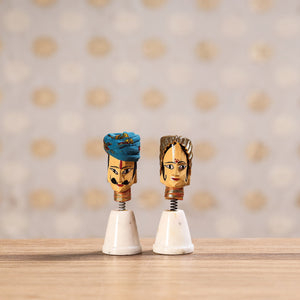  Rajasthani Bobble Head Handmade Puppet / Kathputli 