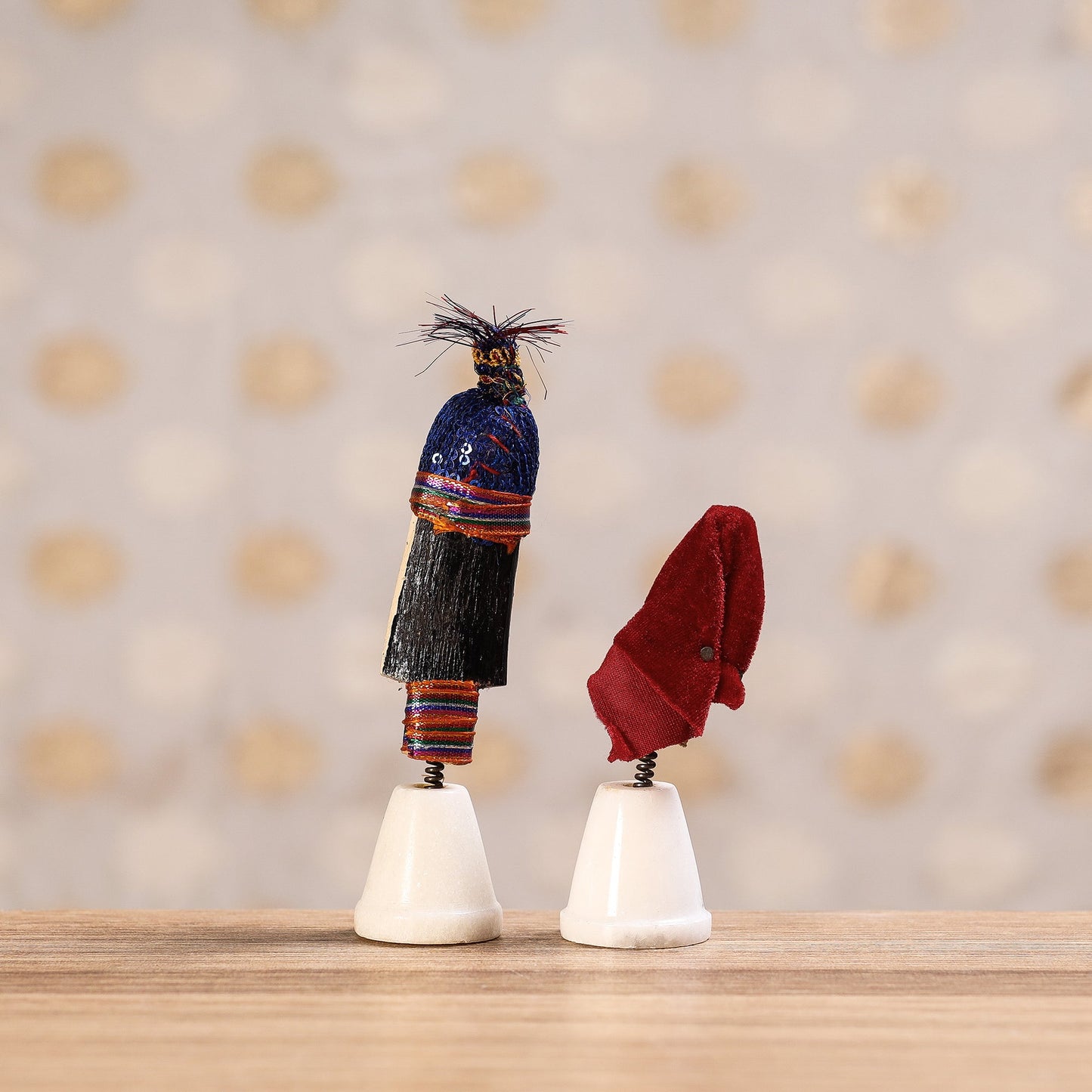  Rajasthani Bobble Head Handmade Puppet / Kathputli 