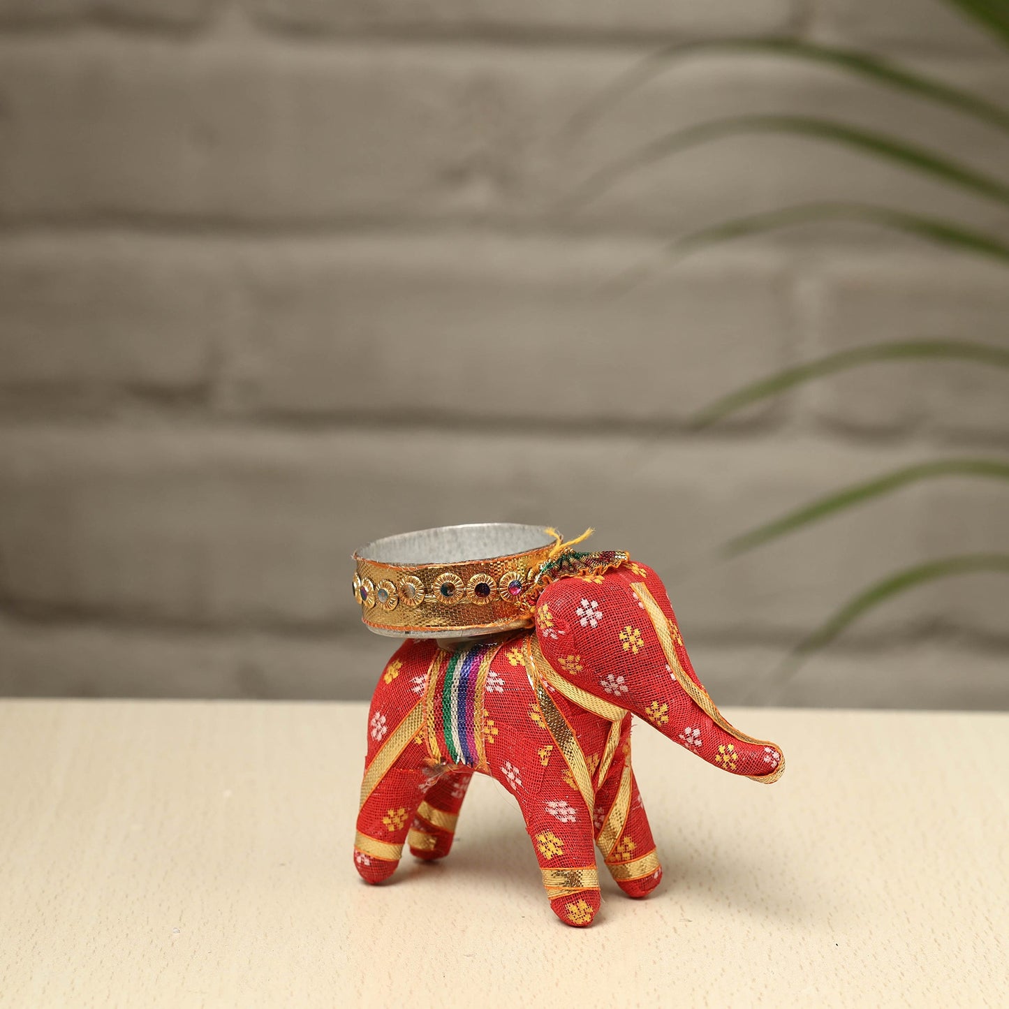  Rajasthani Elephant Handmade Tealight Candle Holder 