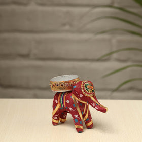  Rajasthani Elephant Handmade Tealight Candle Holder 