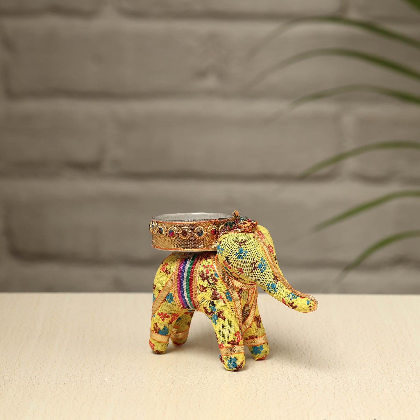  Rajasthani Elephant Handmade Tealight Candle Holder 