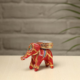  Rajasthani Elephant Handmade Tealight Candle Holder 