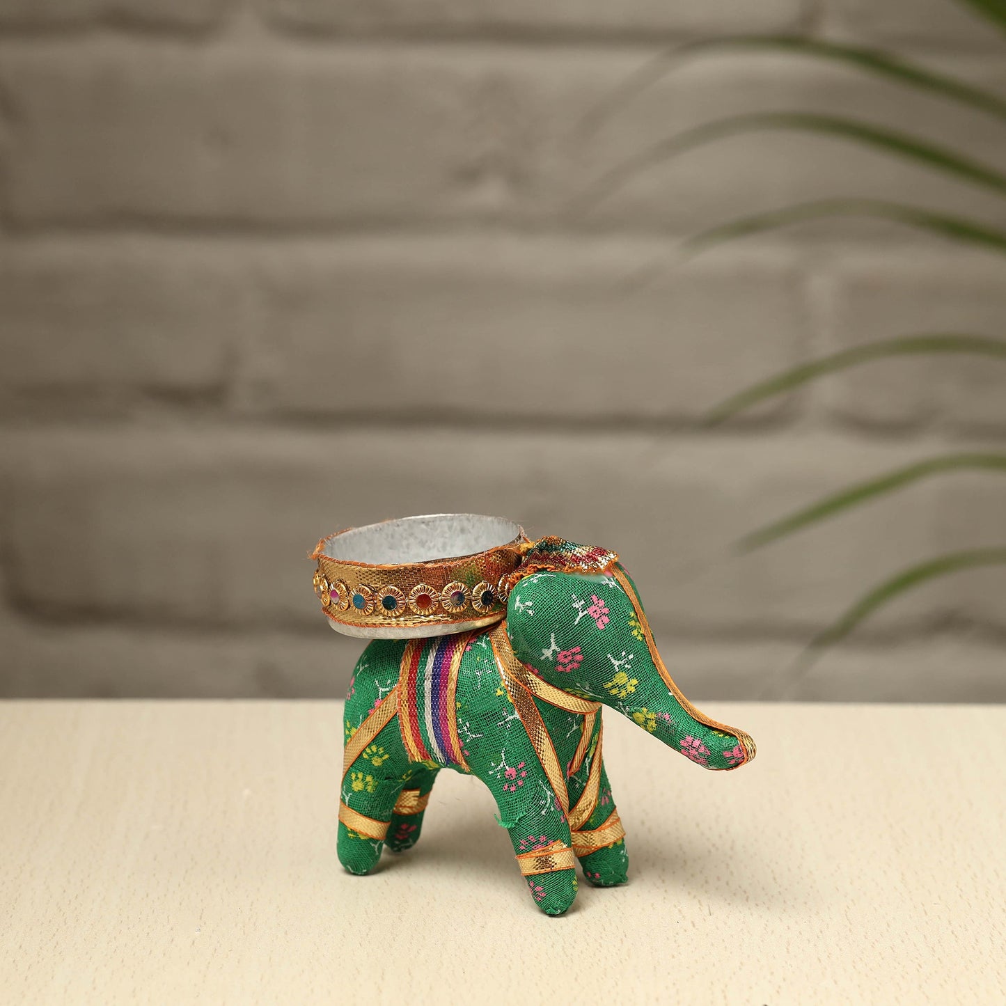  Rajasthani Elephant Handmade Tealight Candle Holder 