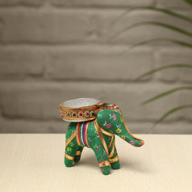  Rajasthani Elephant Handmade Tealight Candle Holder 