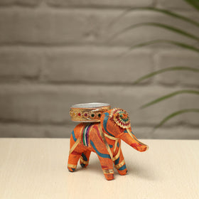  Rajasthani Elephant Handmade Tealight Candle Holder 