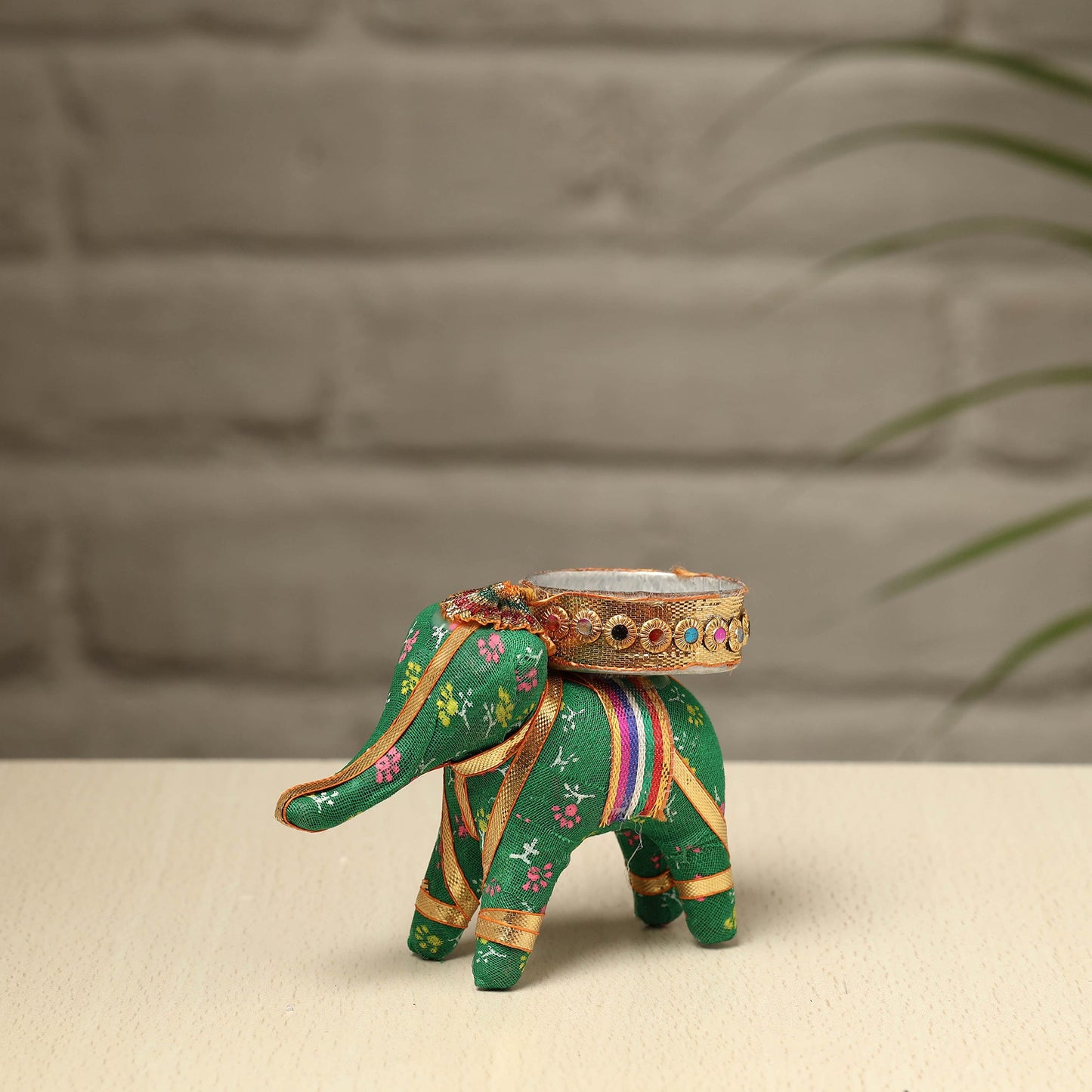  Rajasthani Elephant Handmade Tealight Candle Holder 
