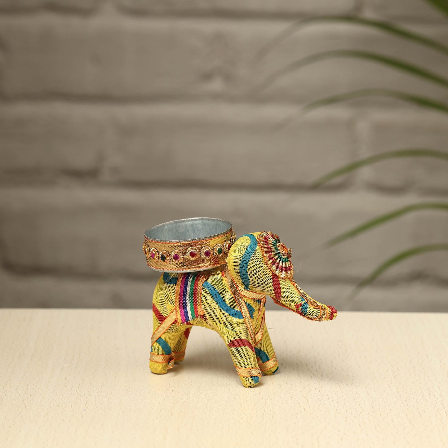  Rajasthani Elephant Handmade Tealight Candle Holder 