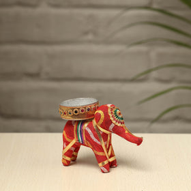  Rajasthani Elephant Handmade Tealight Candle Holder 