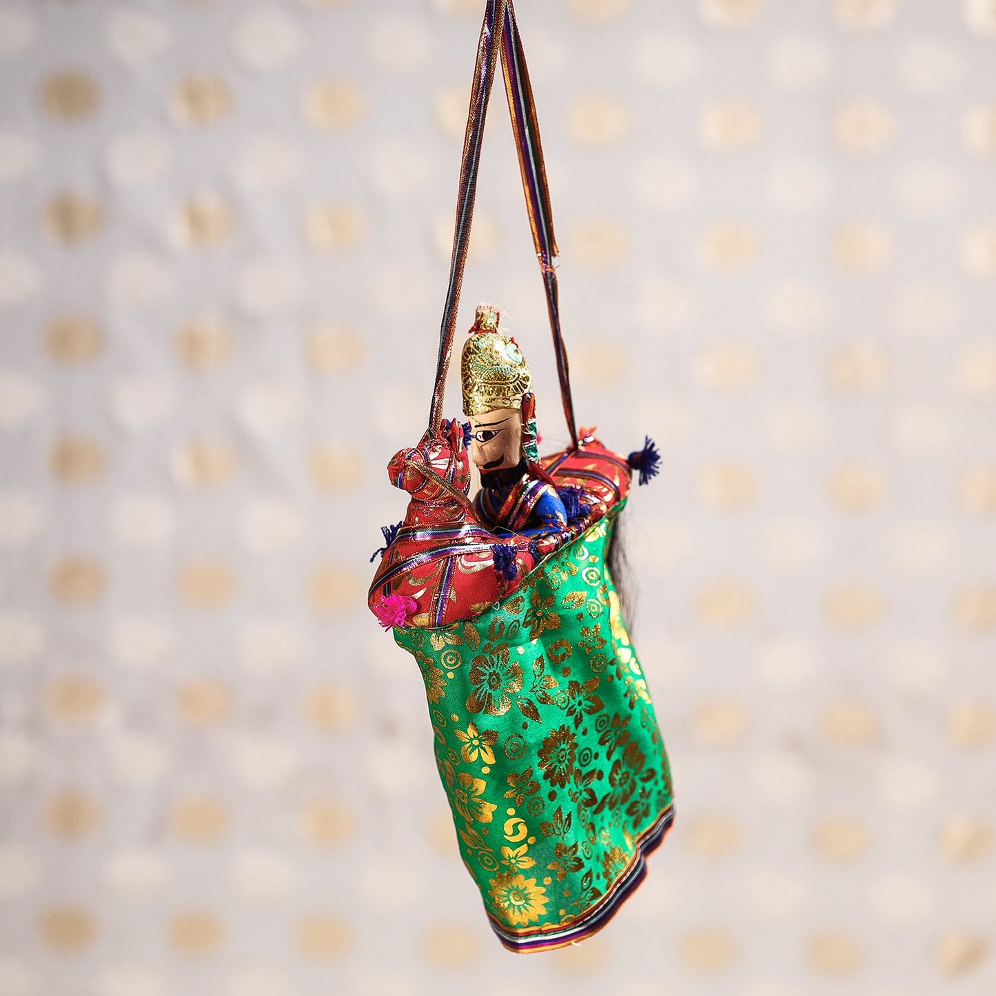  Ghodi Sawar - Rajasthani Handmade Hanging / Kathputli 