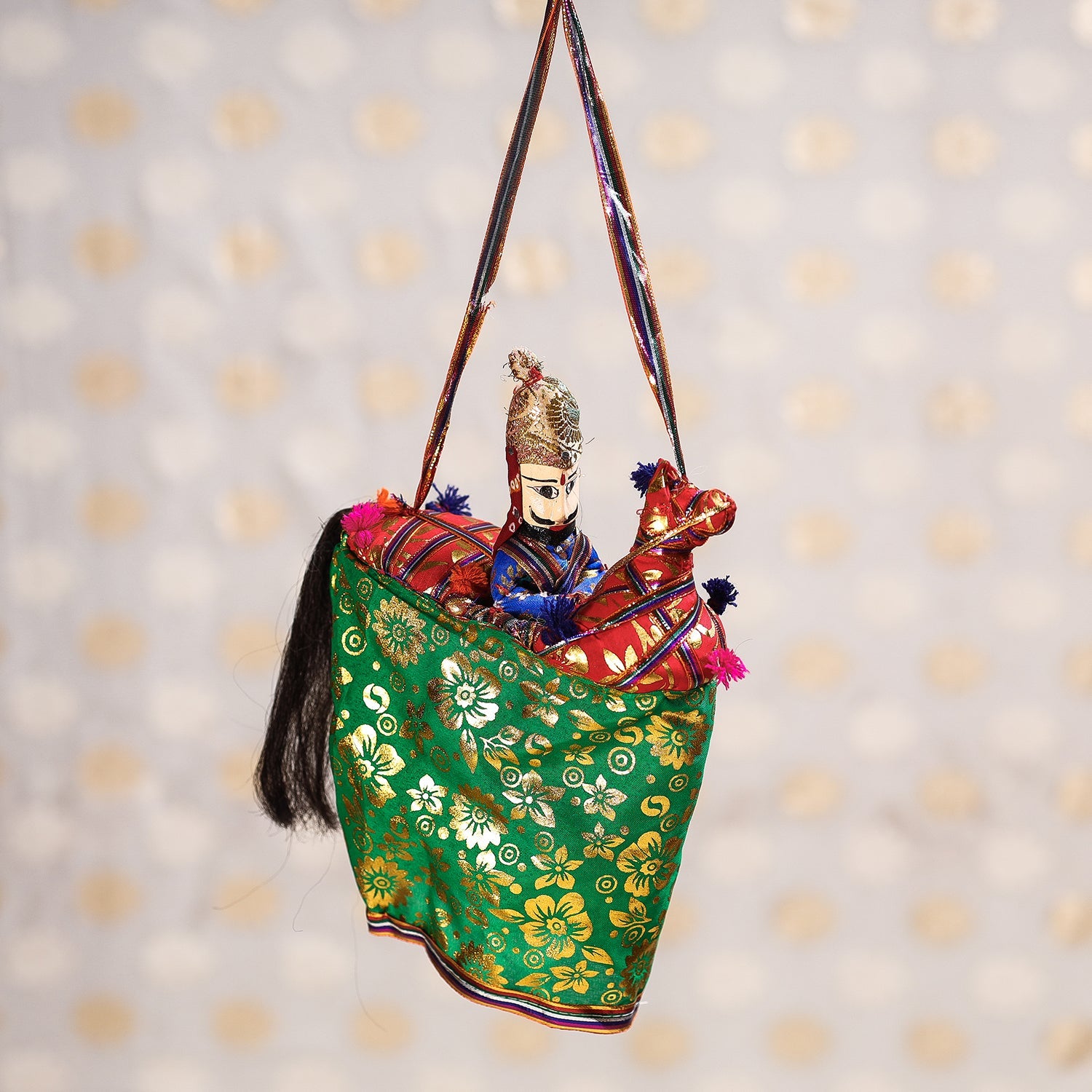  Ghodi Sawar - Rajasthani Handmade Hanging / Kathputli 