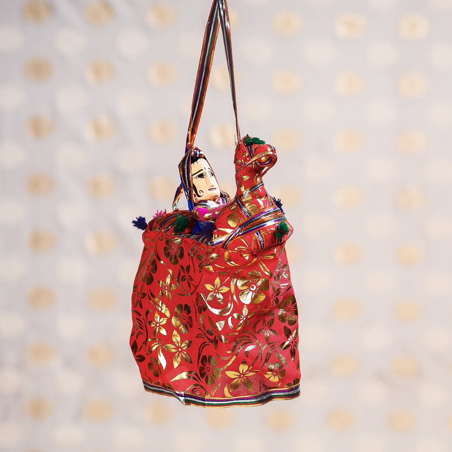  Ghodi Sawar - Rajasthani Handmade Hanging / Kathputli 