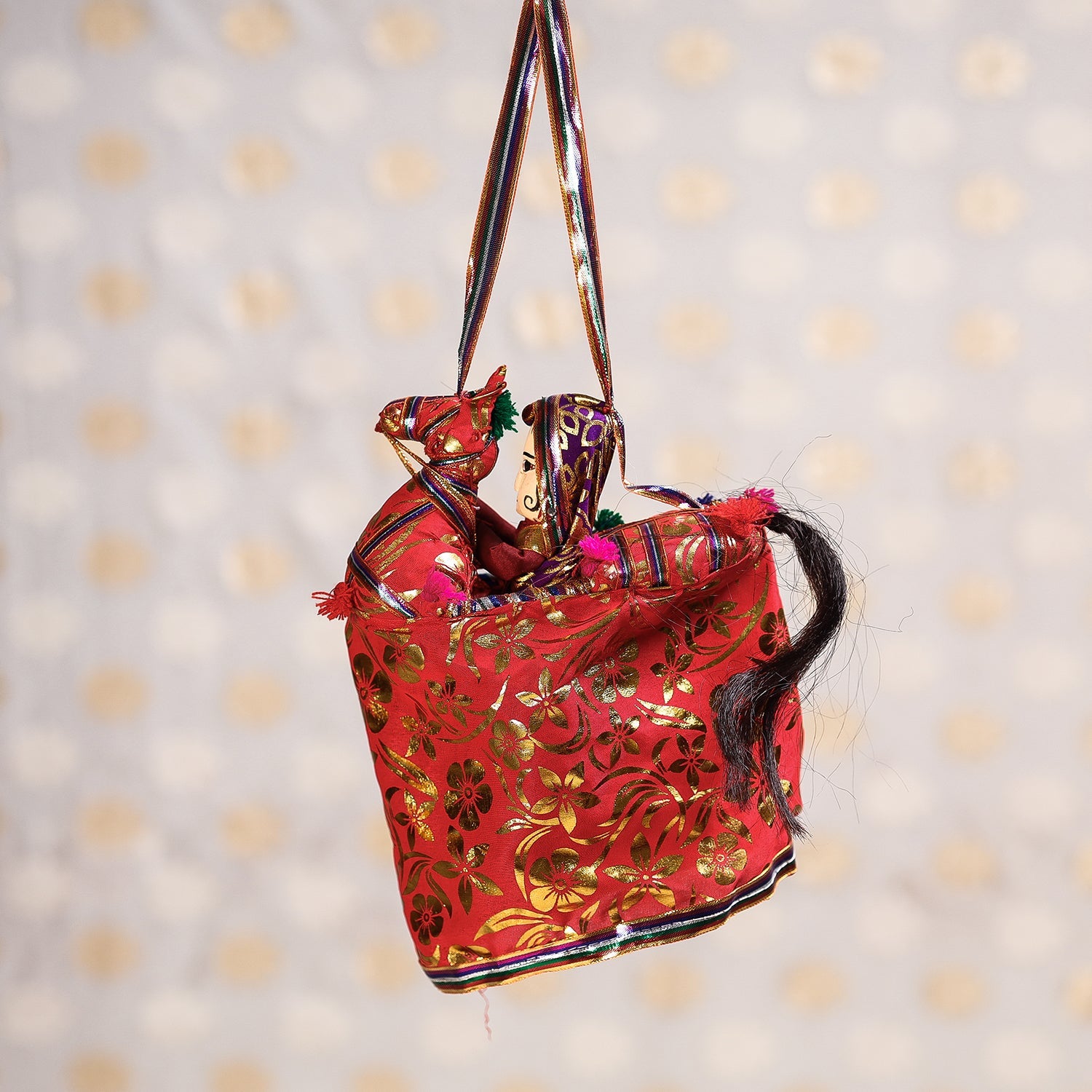  Ghodi Sawar - Rajasthani Handmade Hanging / Kathputli 
