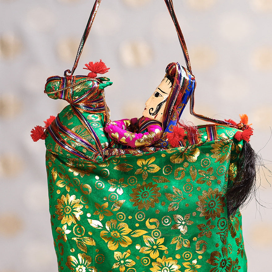  Ghodi Sawar - Rajasthani Handmade Hanging / Kathputli 