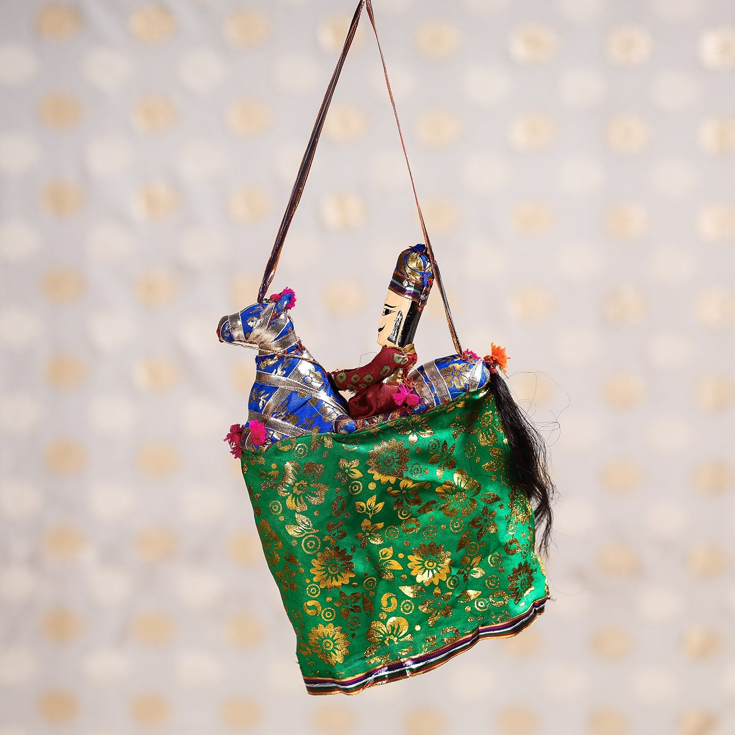  Ghodi Sawar - Rajasthani Handmade Hanging / Kathputli 