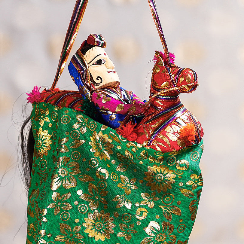  Ghodi Sawar - Rajasthani Handmade Hanging / Kathputli 