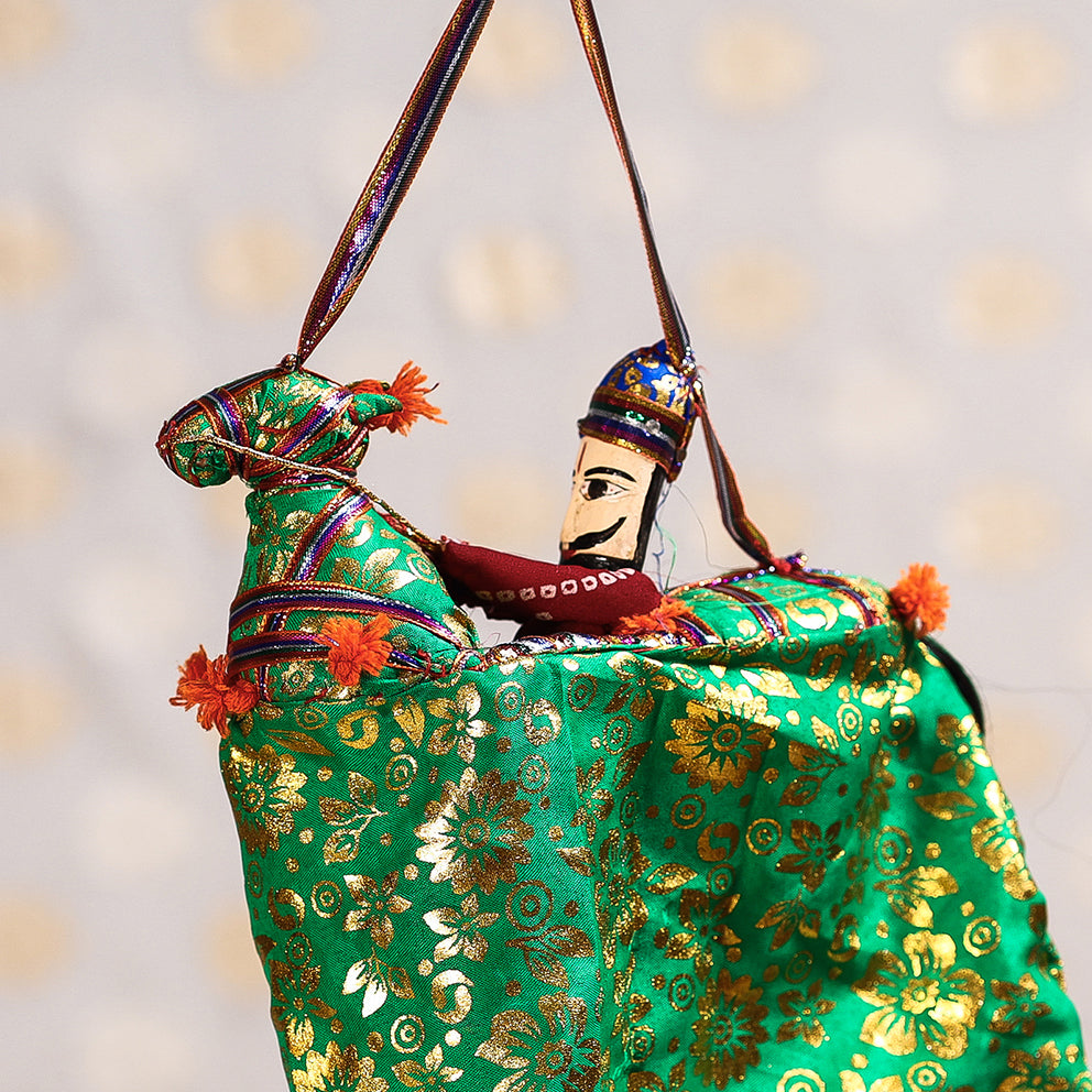  Ghodi Sawar - Rajasthani Handmade Hanging / Kathputli 