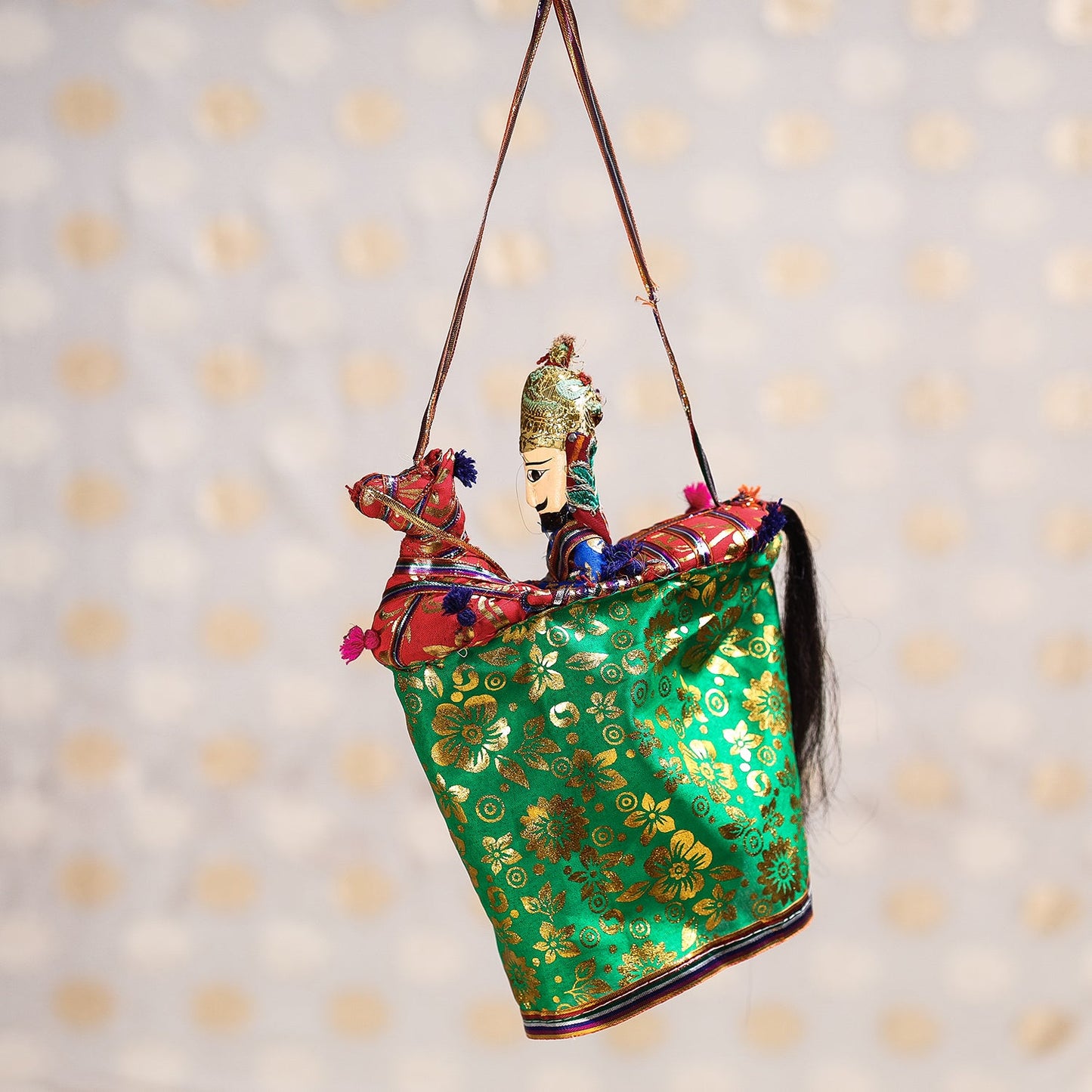  Ghodi Sawar - Rajasthani Handmade Hanging / Kathputli 